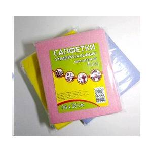 4 Сезона Салфетка вискозная для уборки 5шт 30*38см