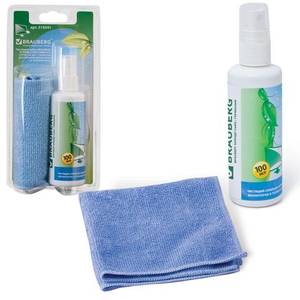 BRAUBERG Чистящий набор BRAUBERG салфетки для экранов мониторов + спрей 100 мл