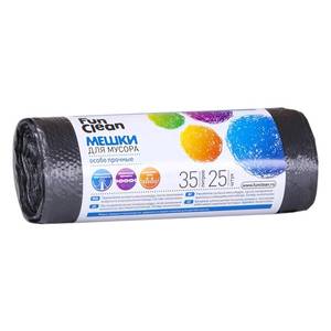 Fun Clean Мешки для мусора Fun Clean Особо прочные 35л*25шт 12 мкм