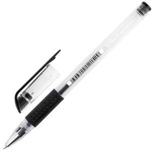 STAFF Ручка гелевая с грипом STAFF Everyday корпус прозрачный, узел 0,5мм, линия письма 0,35мм