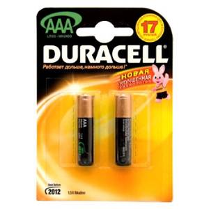 Duracell Батарейка Duracell AAA (LR03) 2шт в блистере