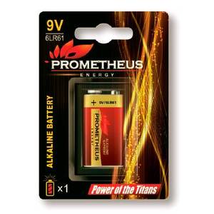 PROMETHEUS Батарейка PROMETHEUS ENERGY 9V Крона 750min 15.6om