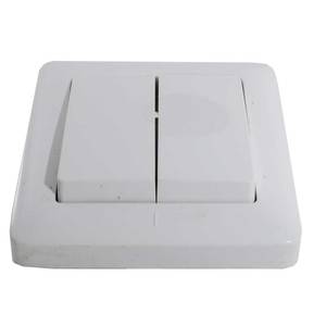  Выключатель двухклавишный ХИТ скрытой проводки 6А