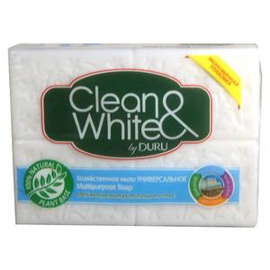 Duru Мыло хозяйственное Duru Clean & White 4*125г