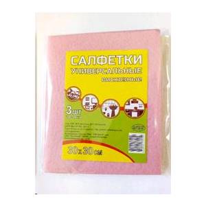 4 Сезона Салфетка вискозная для уборки 3шт 30*30см