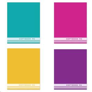 STAFF Тетрадь STAFF А5 96л офсет №2, клетка, картон