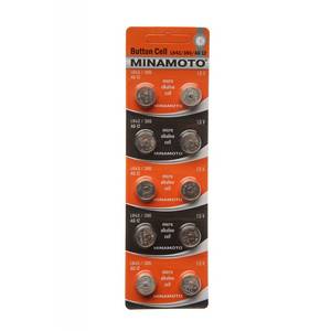 Minamoto Батарейка Minamoto G12 (A386, LR43) BL10 (10шт в пачке)
