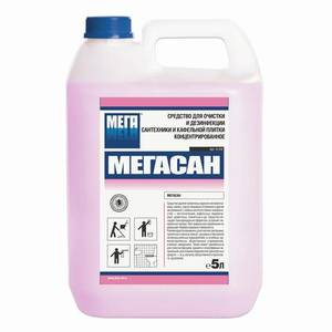 МЕГА Дезинфицирующее средство Мегасан 5л концентрат