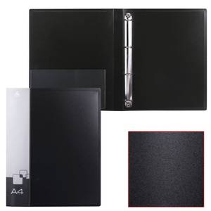 BRAUBERG Папка на 4 кольцах БЮРОКРАТ внутренний карман до 150 листов