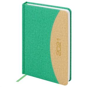 BRAUBERG Ежедневник датированный BRAUBERG SimplyNew А5 2021 кожзам