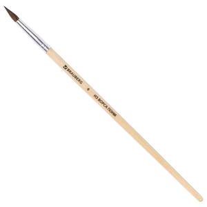 BRAUBERG Кисть круглая №4 BRAUBERG Пони